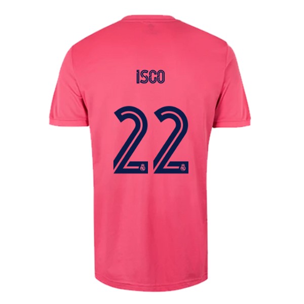 Maillot Football Real Madrid Exterieur NO.22 Isco 2020-21 Rose